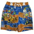 thumbnail image 2 of Little Boys Orange Blue Character Printed Swim Wear Shorts 7, 2 of 2