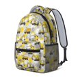 thumbnail image 2 of Excavator and Dump Truck Yellow Backpack for School, Cute School Bag with Adjustable Shoulder Straps and Padded Back, 15.3"x11"x6.7", 2 of 5