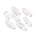 thumbnail image 2 of 5pc Natural Quartz Crystal Rock Crystal Healing Stones Reiki Energy Balancing Meditation Therapy Wand No Hole/Undrilled Double Terminated Points 51~57x16~21x16~21mm, 2 of 4