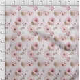 thumbnail image 3 of oneOone Polyester Spandex Light Pink Fabric Florals Diy Clothing Quilting Fabric Print Fabric By Yard 56 Inch WideJLR, 3 of 4