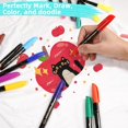 thumbnail image 2 of wqlpp-Fabric Markers, 20 Colors, Fine Tip, Permanent Quick-Dry, Fade-Resistant for T-Shirts and Textiles, 2 of 4