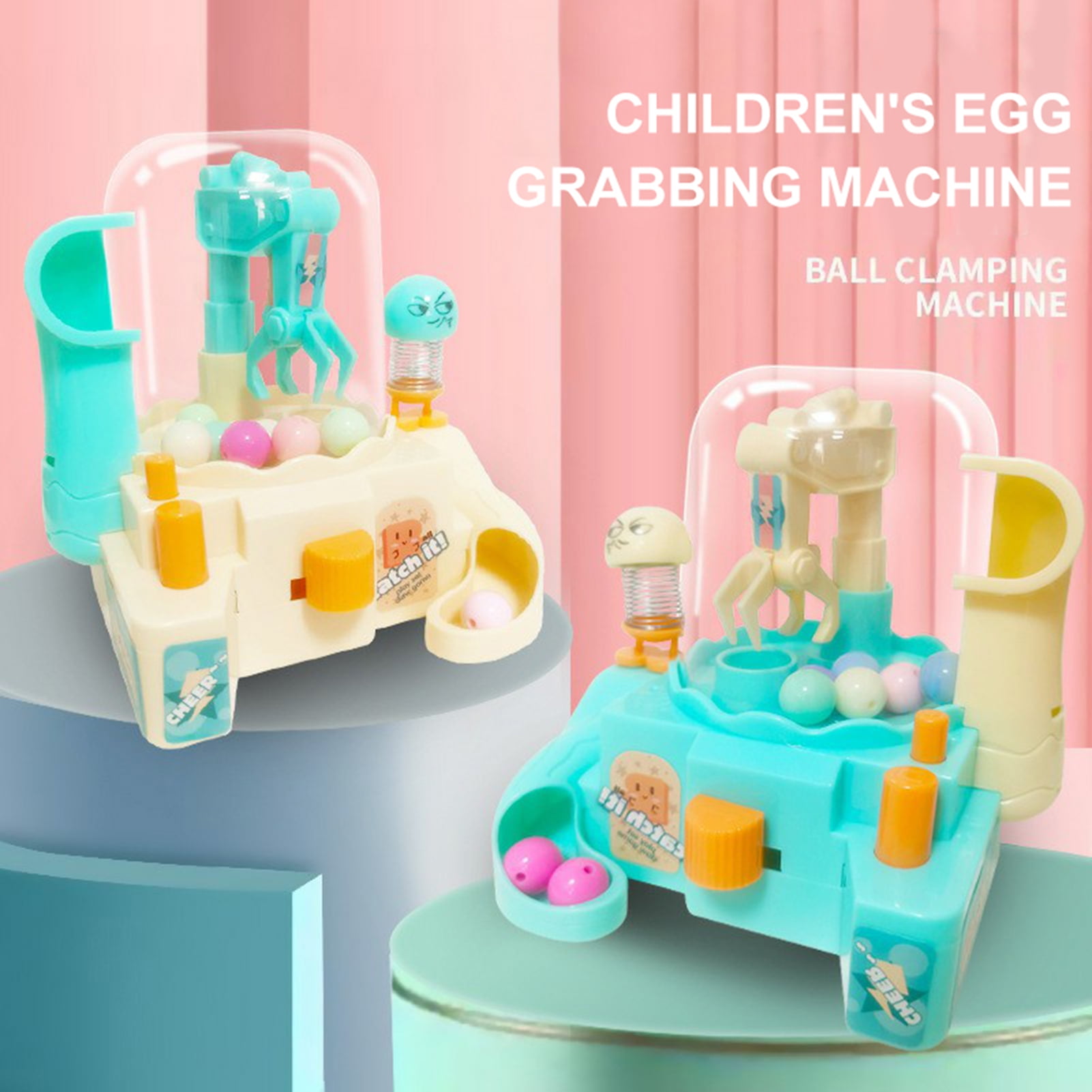 Shulemin Mini Claw Machine,1 Set Mini Claw Machine with 8 Balls