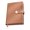 brown, variant on Hardcover PU Leather Notebook 300 Pages Lined Button Closure Notepads For Note Taking Journaling 145x212mm