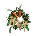 thumbnail image 4 of 18inch Easter Rabbit Wreath with Eggs bunny spring Carrot Window for Front Door Ornament, 4 of 9
