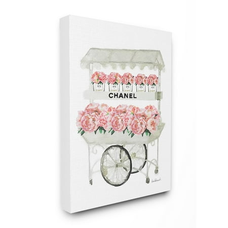 Iron Flower Wall Decor - Stupell Fashion Flower Stand Oversized Canvas Art, 24 x 1.5 x 30