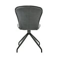 thumbnail image 6 of Petrie Dining Room Accent Chair in Grey Fabric and Black Finish - Set of 2, 6 of 7