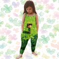 thumbnail image 2 of BOOMNY Children Clover Suit Home Clothes Girls Suspenders Jumpsuit Haren Pants Toddler Soft Dailywear 1-2 Years, 2 of 5