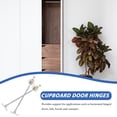 thumbnail image 3 of UPGRATOR 4pcs Kitchen Use Lid Support Stay Hinges for Cabinet Drop Downs Iron Silver, 3 of 8