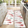 thumbnail image 4 of Kitchen Rugs Sets Of 2,Multicolor Christmas Tree Pattern Anti Fatigue Kitchen Mat Rugs Non Slip Washable,Decorative Kitchen Floor Mats for Kitchen,Sink,Laundry,17"X47", 4 of 5