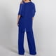 thumbnail image 4 of Conjunto informal de dos piezas con hombros irregulares para mujer: camisa y pantalones de gasa, elegante ropa de fiesta, tallas S-XXL, 4 of 7