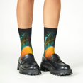 thumbnail image 4 of Fuzoiu Mango In The Rain Print Kids Socks For Boys Girls,Grip Crew Socks with Non Slip,Lightweight Stretch Crew Socks,Toddlers Crew Boot Socks, 4 of 5