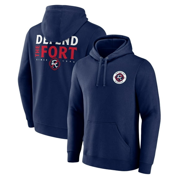 Men's Navy New England Revolution Team Hometown Collection Pullover Hoodie