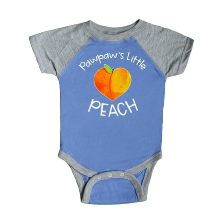 

Inktastic Pawpaw s Little Peach Cute Peach Heart Gift Baby Boy or Baby Girl Bodysuit