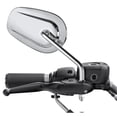 thumbnail image 5 of Pair Chrome Rear View Mirrors For 1955-2019 Harley-Davidson XL1200L XL883 XL883L, 5 of 8