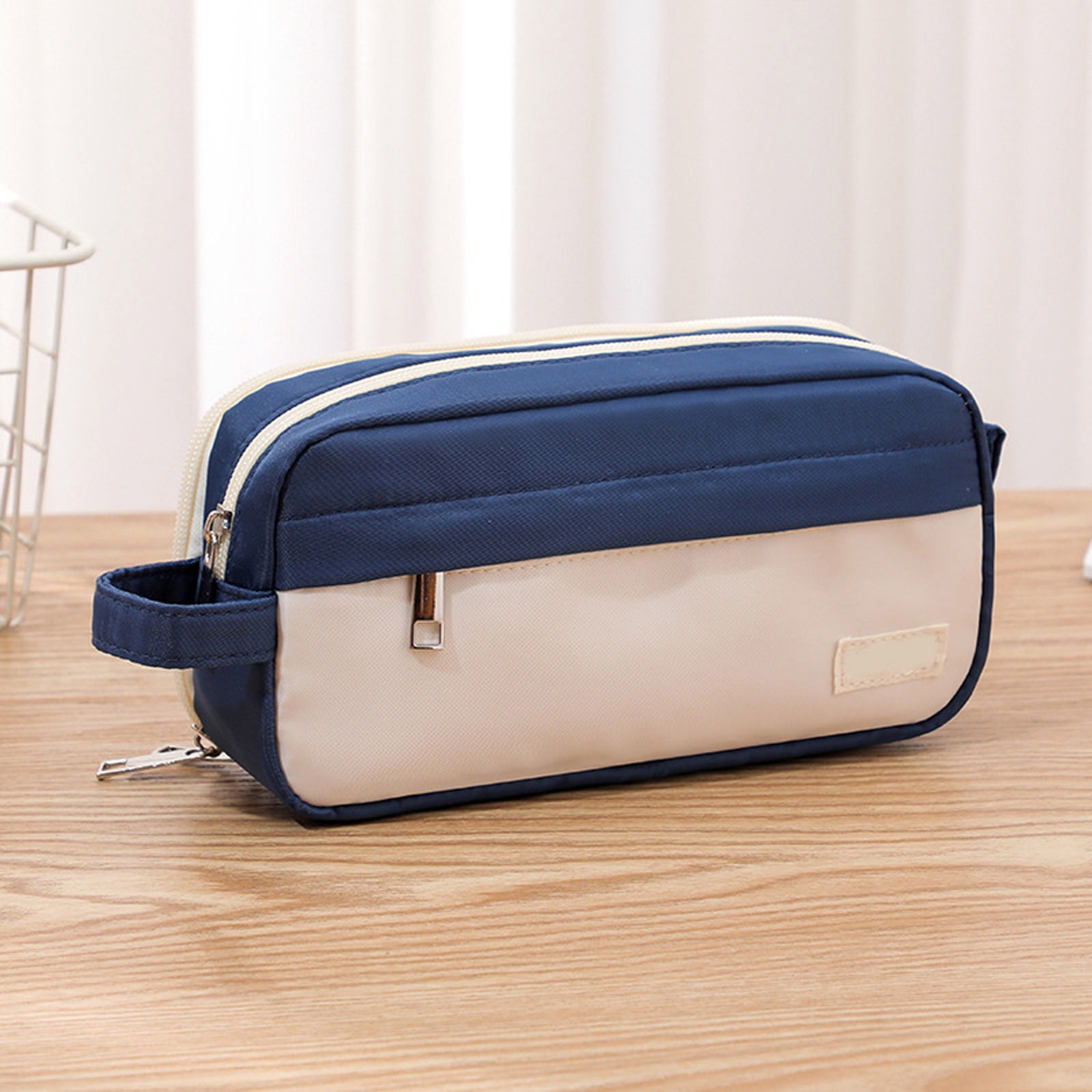 1-3PC High Capacity Pencil Case Large Capacity Pencil Pouch Big Pencil Bag Organizer Box Pen Case Portable Journaling Supplies with Easy Grip Handle for Office Home Travel