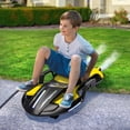 thumbnail image 2 of Xuanlur 24V Electric Ride On Toy for Kids, 24V Kids Ride On Electric Scooter with Intelligent Gravity Steering, Helmet Knee Pads and a Top Speed of 6.84 MPH, Spray Function, 200W Motor (Yellow), 2 of 7