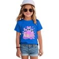 thumbnail image 4 of Wonitaaizi Girls Kids Halloween Tshirt Tshirts Ghost Clothes Short Sleeve Tee (3-4 Years,Dark Blue), 4 of 5