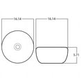 thumbnail image 2 of American Imaginations AI-28378 16.14 in. Round Above Counter Olive & White Vessel for Wall & Deck Mount Drilling, 2 of 3