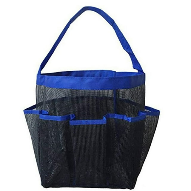 Shower Caddy Bag 8-pocket Mesh Caddy Bag Toiletry Storage Bag for Swim Beach