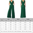thumbnail image 2 of Monos Elegantes Mamelucos sin espalda para mujer Traje de dama de oficina con cuello en V profundo y hombros descubiertos (Verde M) Ygjytge para Mujer Verde T L, 2 of 6
