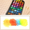 thumbnail image 3 of 48 Colors Watercolor Cake Set with 3 Brushes, Washable, Travel Design, Perfect for Card Making, Illustrations, Painting, Calligraphy, 3 of 7
