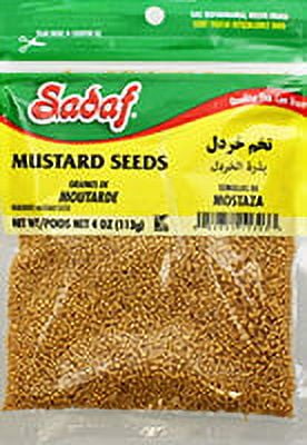 Sadaf Mustard Seeds, Graines De Mustarde, 4 oz Bag - Walmart.com