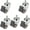 Brake, variant on Gamvdout 2/2.5/3 Inch Rubber Castor Wheels 11mm x 22mm Mounting Wood Stem 360 Degree Rotating Swivel Caster with Brakes Office Chair Caster Quiet I