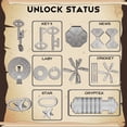 thumbnail image 2 of Juego de rompecabezas Nordistrict Cryptex 6 piezas Brain Teasers, 2 of 7