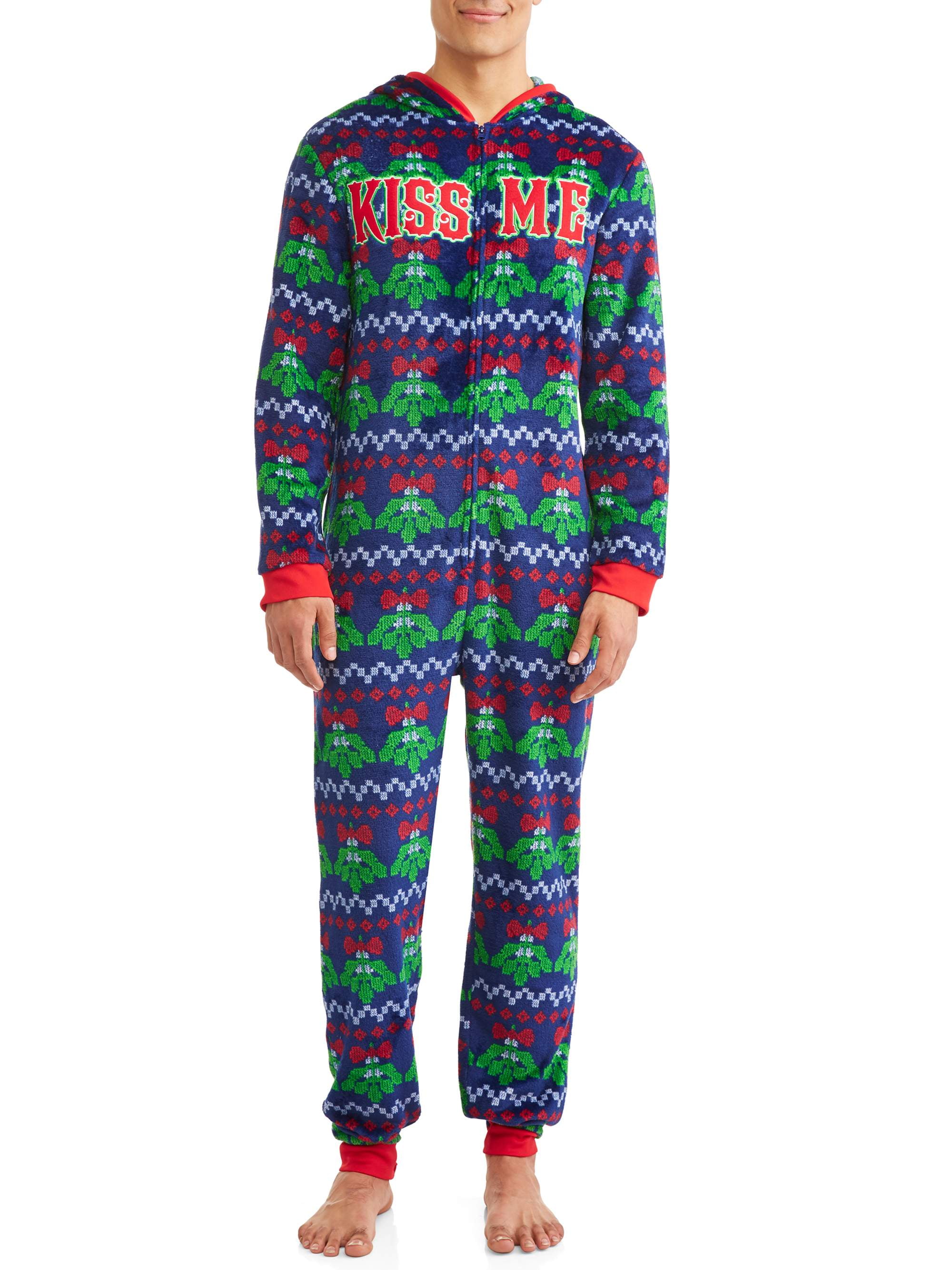 DEC 25TH DEC 25TH Men's Sleep, Mistletoe Christmas Union Suit