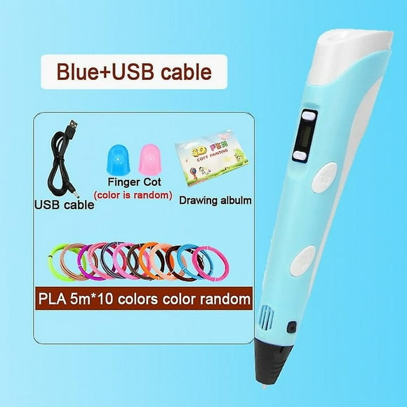 3D pen diy drawing pen with lcd screen compatible pla filament toys safe paiting for children kids christmas birthday gift