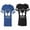 Men Royal / Women Black, variant on World's Greatest Dad Mom Matching Couple Cotton Jerseys (Men Royal / Women Black) (Men S / Women S)