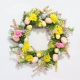 thumbnail image 2 of Costeam Colorful Easter Wreath Decor, Artificial Egg Hoop for Door and Window, 2 of 5