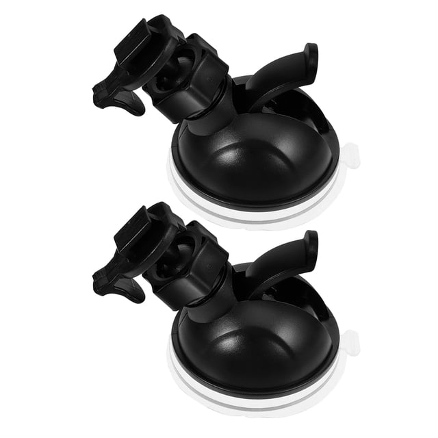 Raindrops 2Pcs Dash Cam Suction Mount Plastic Black 360 Degree Rotation Stable Support For Car Dash Cam