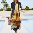 thumbnail image 3 of Eiffel tower Robe Chemise à Manches Longues Robes de Soirée Robes pour Femmes 2024 Luxe designer Fête, 3 of 4