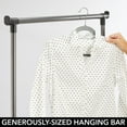 thumbnail image 5 of mDesign Portable Laundry Sorter with Wheels and Steel Hanging Bar, Graphite/Gray, 5 of 7