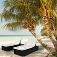 thumbnail image 3 of BaytoCare 3-Piece Outdoor Patio Furniture Set Chaise Lounge, Patio Reclining Rattan Lounge Chair Chaise, 3 of 10