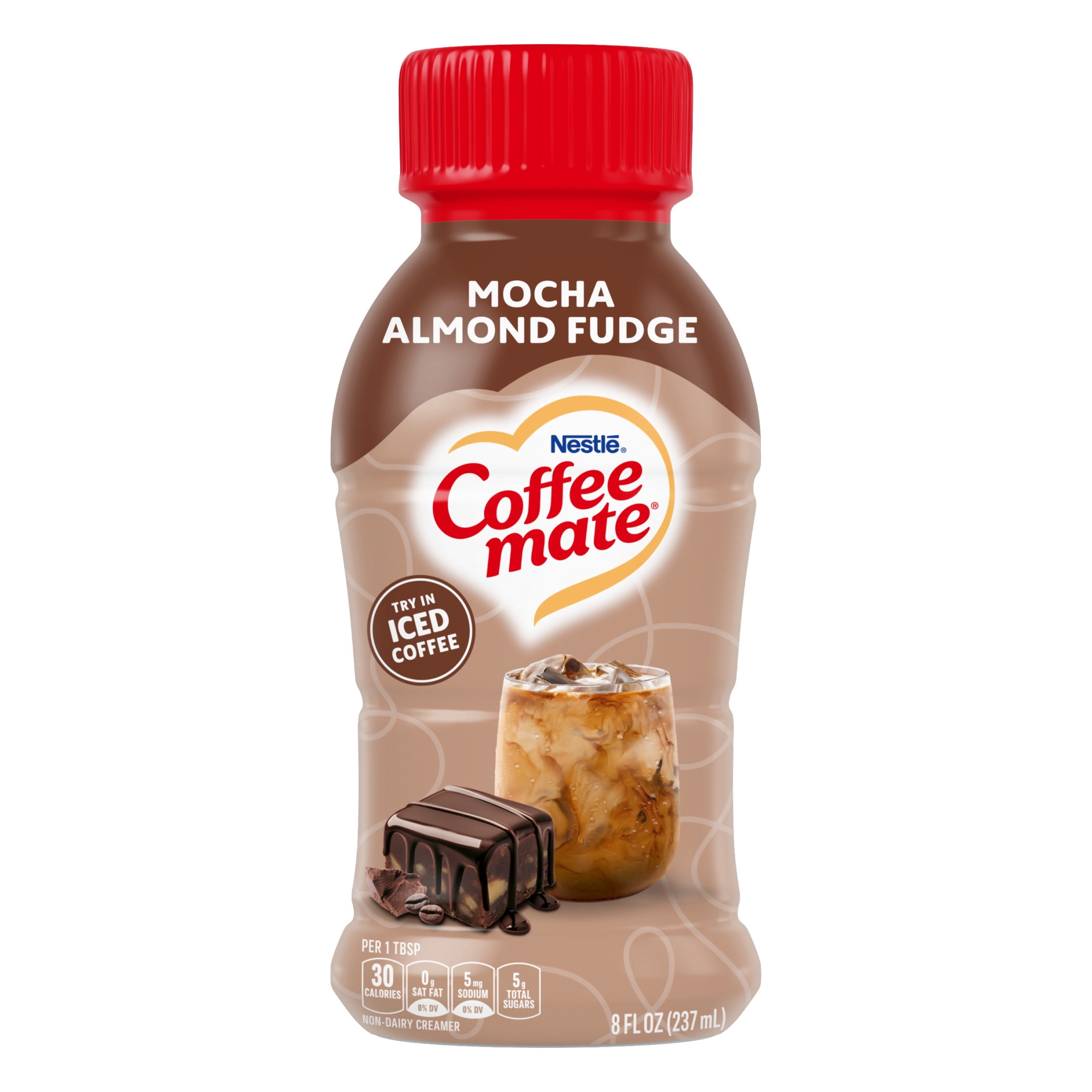 Coffee mate Mocha Almond Fudge Flavored Coffee Creamer, Non Dairy Coffee Creamer 8 fl oz