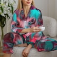 thumbnail image 6 of Sigee Psychedelic Hairless Cat for Women’s Pajama Sets Long-Sleeved Pjs Sets for Women 2 piece Sleepwear-X-Large, 6 of 7
