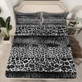 thumbnail image 2 of Castle Fairy Boys Girls Leopard Print Full Size Sheets,Animal Print Patchwork Bed Sheets, 2 of 7