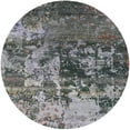 thumbnail image 1 of Ahgly Company Indoor Round Mid-Century Modern Black Oriental Area Rugs, 5' Round, 1 of 6