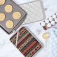 thumbnail image 5 of Yayeee Pot Holders Kitchen Heat Resistant with Pockets 7"x9.8" Cotton Oven Cooking Hot Pads, Tribal Geometric, 5 of 7