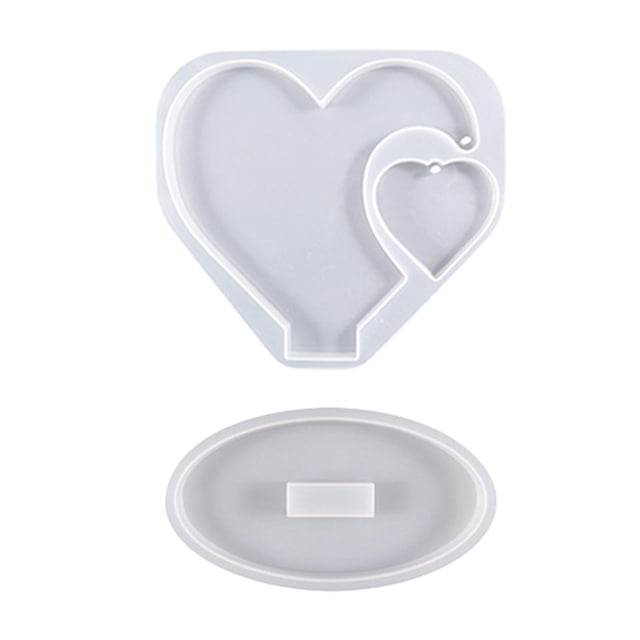 Resina, Foto, Marco, Modelo, Modelo de Marco de Imagen, Decoración, Marco de Fotos, Modelo de Marco de Imagen único para Resina Epoxi, Modelo de Resin Corazón de doble amor