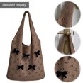 thumbnail image 3 of Bolso Hueco para Mujer Mano Estético Con Lazo Ganchillo Fiesta Y, 3 of 9