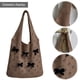 thumbnail image 3 of Bolso Tejido Bolso Con Lazo Tridimensional Bolso Tejido Bolso Hombro Gran Capacidad (café) Color, 3 of 9