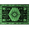 thumbnail image 1 of Ahgly Company Indoor Rectangle Persian Emerald Green Traditional Area Rugs, 8' x 12', 1 of 4