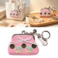 thumbnail image 2 of Canvas Look Coin Purse with Structured Clasp Frame, Compact Accessory for Commute Essentials, Tote Storage, Daily Use, 2 of 9