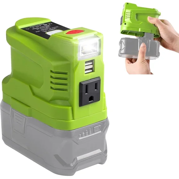 150W Power Inverter Generator for Ryobi 18V Li-ion Battery Power Station 110V