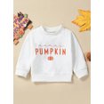thumbnail image 3 of RUINIXCW Toddler Baby Girl Boy Halloween Sweatshirt Outfit Newborn Infant Fall Winter Sweatshirt Mama's Pumpkin Print Long Sleeve Pullovers Shirt Top, 3 of 8