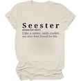thumbnail image 4 of Xuewenshw Haut Décontracté pour Femmes, Mode, Manches Courtes, Col Rond, Tee-Shirt Long, 4 of 6