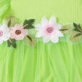 thumbnail image 4 of Wxirdiow Baby Summer Clothes Girl Newborn Baby Girl Summer Clothes Short Sleeve Romper Bodysuit Ruffle Jumpsuit Cute Infant Outfit Green Size,6-9 Months, 4 of 5